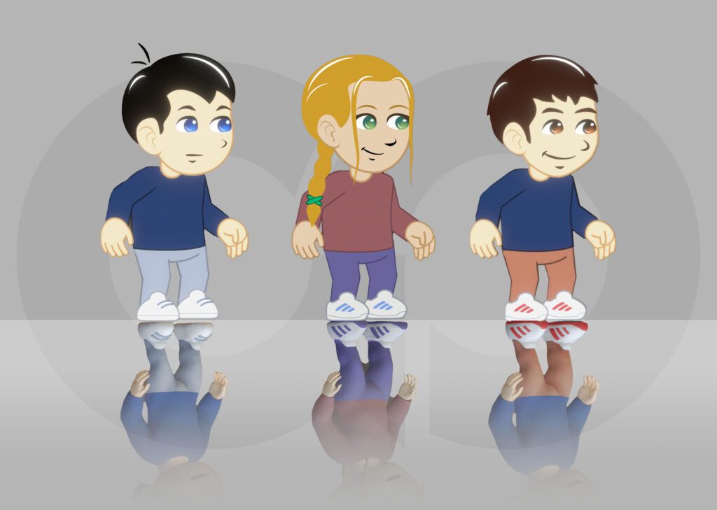 Personajes del cómic de Rígon - 2D a 3D